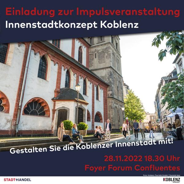 Innenstadtkonzept Koblenz – Einladung zur Impulsveranstaltung